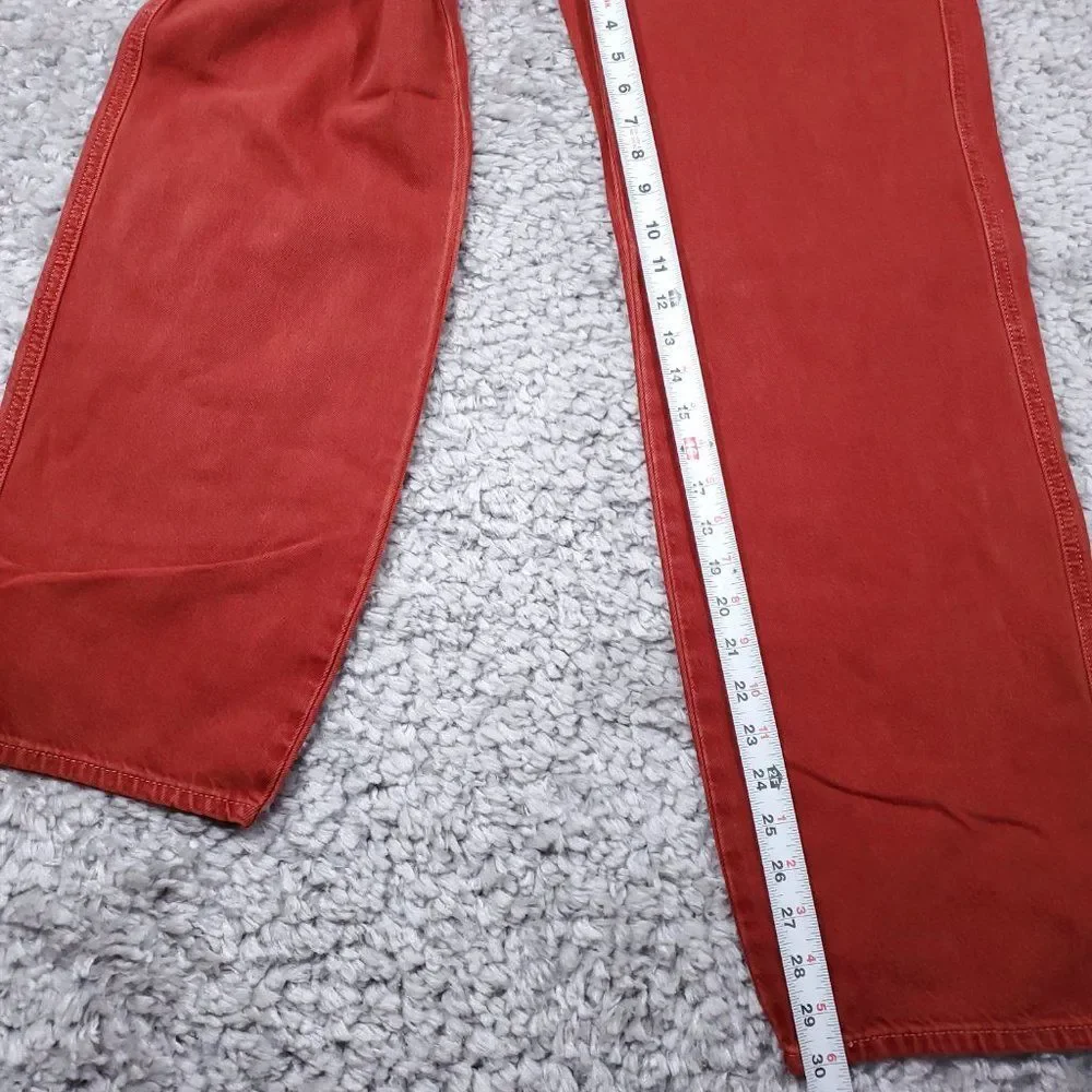 Levi’s Premium Dad Utility Jeans Baggy Loose Relaxed Straight Leg Red 28 x 30 - Picture 10 of 13